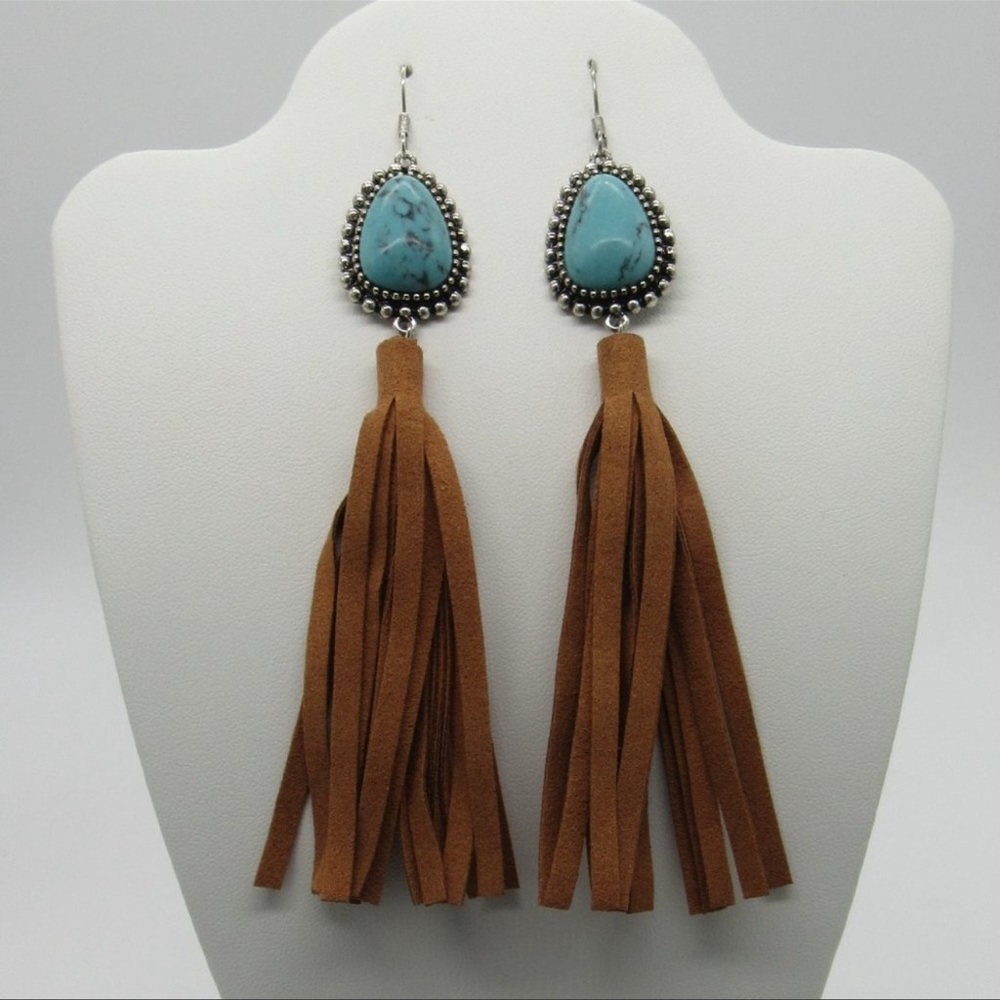 Turquoise Teardrop Earrings